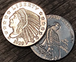 Sterling Silver Indian 1/4oz Sterling Silver Indian 1/4oz
